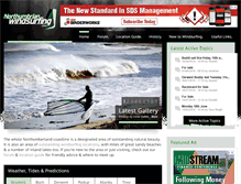 Tablet Screenshot of northumbrianwindsurfing.com